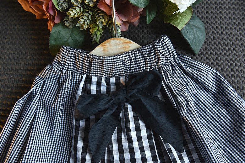 [363244] - Baju Setelan Fashion Trend Anak Perempuan - Motif Tartan Love