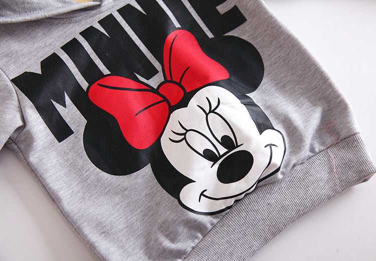 [363275-RED] - Setelan Sweater Fashion Anak - Motif Mouse Cartoon Kartun