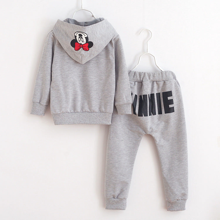 [363275-RED] - Setelan Sweater Fashion Anak - Motif Mouse Cartoon Kartun