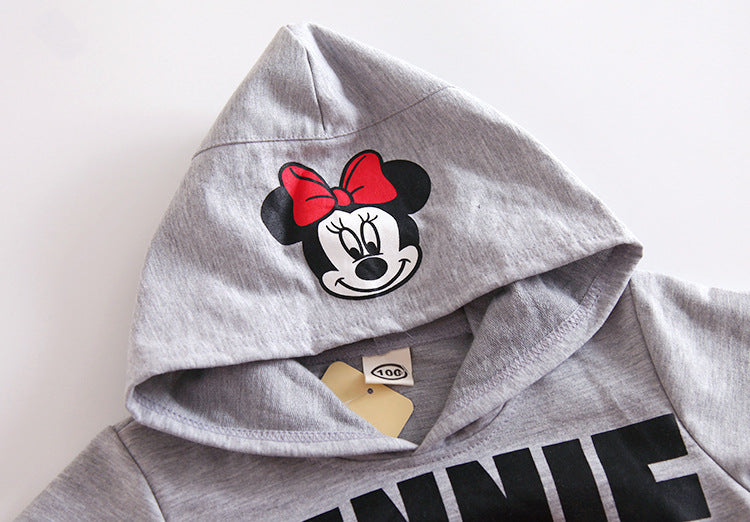 [363275-RED] - Setelan Sweater Fashion Anak - Motif Mouse Cartoon Kartun