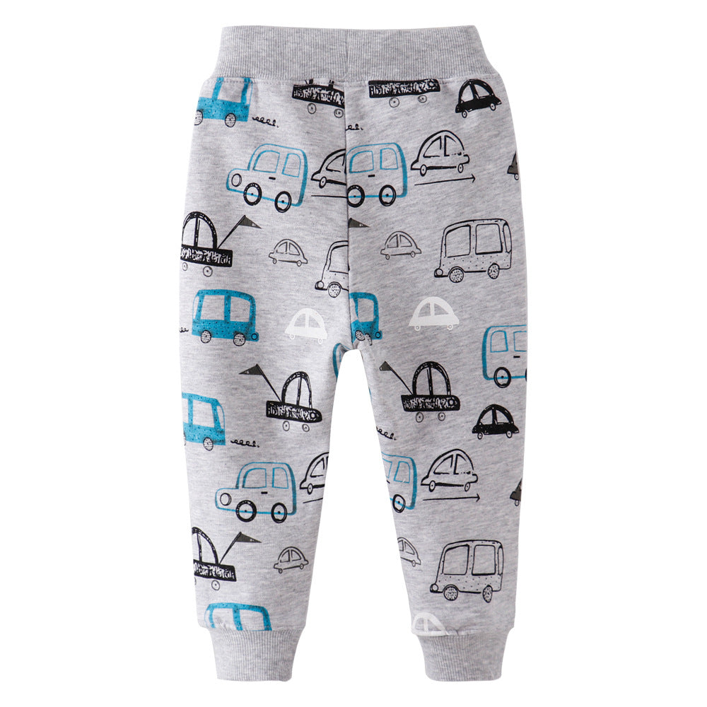 [357179] - Bawahan Anak / Celana Jogger Anak - Motif Gray Cars