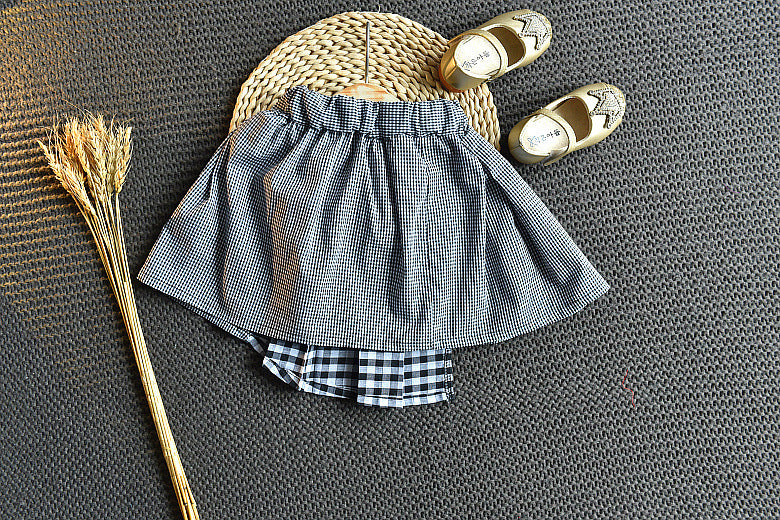 [363244] - Baju Setelan Fashion Trend Anak Perempuan - Motif Tartan Love