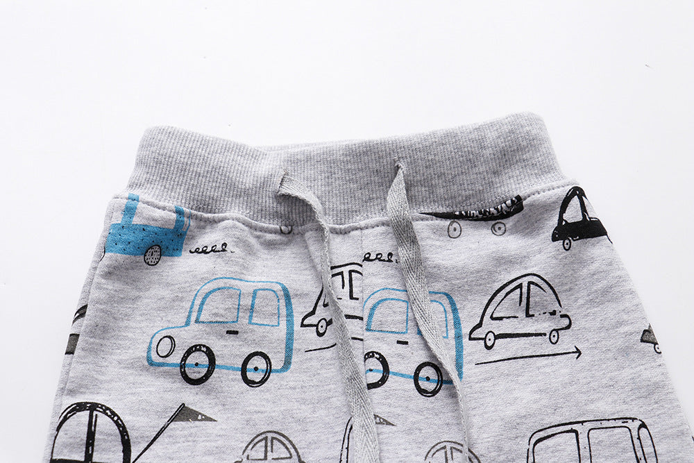 [357179] - Bawahan Anak / Celana Jogger Anak - Motif Gray Cars