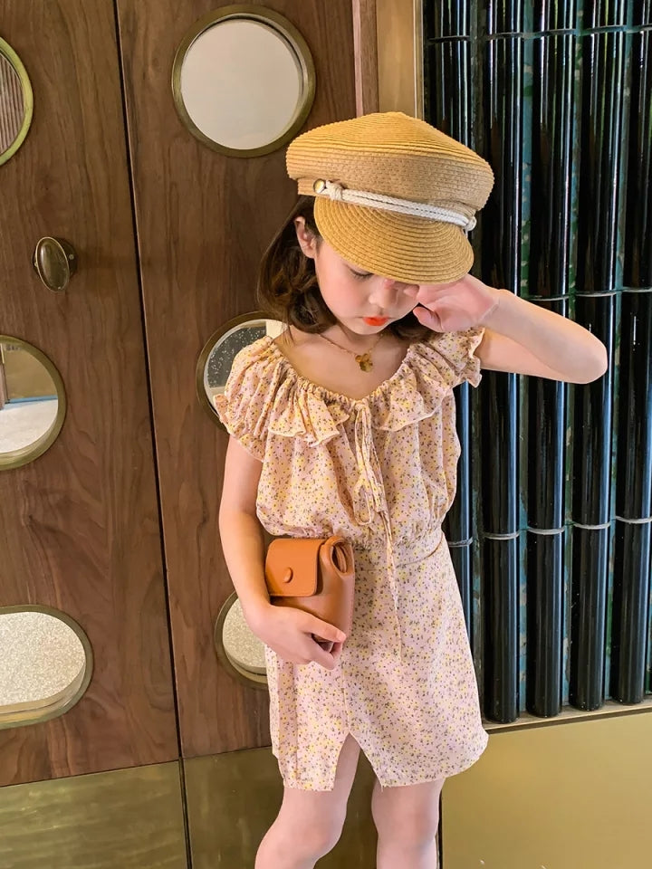 [507238] - Setelan Ootd Fashion Anak Perempuan - Motif Little Flower