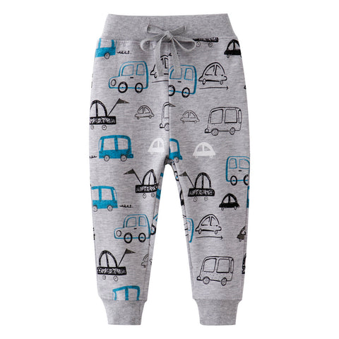 [357179] - Bawahan Anak / Celana Jogger Anak - Motif Gray Cars
