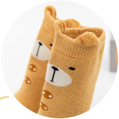 [375120-BEAR] - Kaos Kaki Bayi Lucu / Kaos Kaki Anak Import - Motif Bear