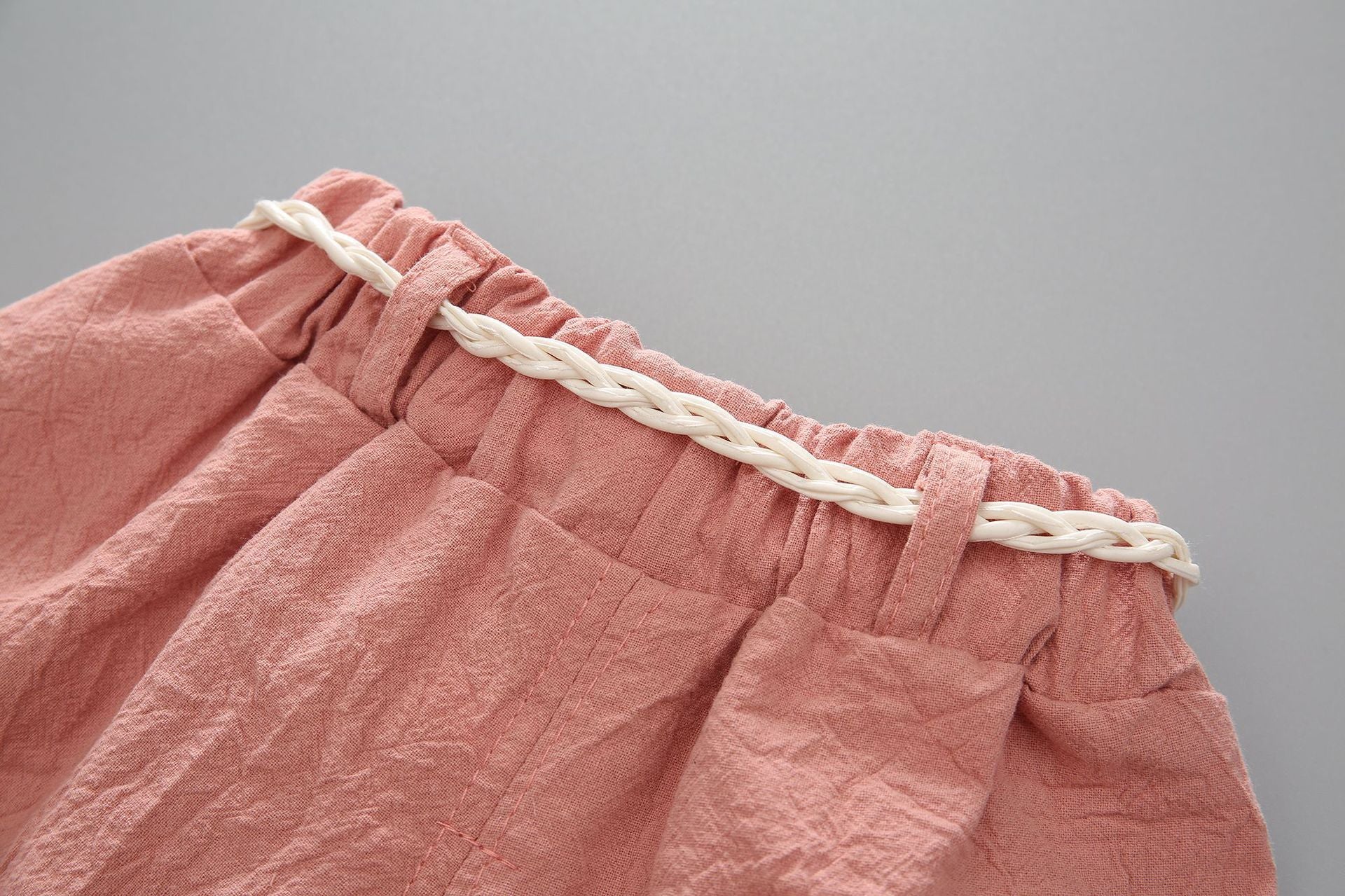[363142-WHITE PINK] - Setelan Kaos Lucu Fashion Anak - Motif Watermelon Chunks