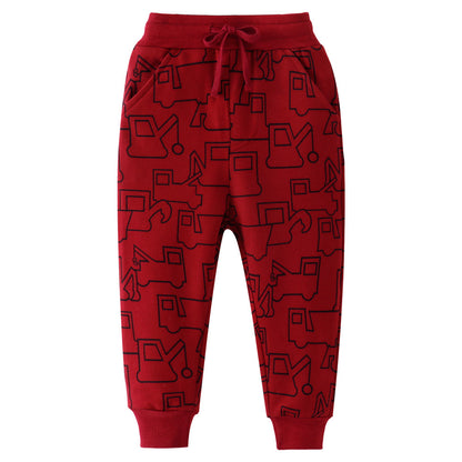 [357146] - Bawahan Anak / Celana Jogger Anak - Motif Heavy Equipment