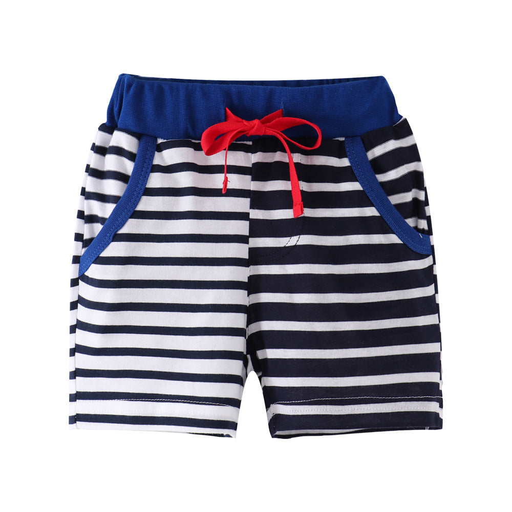 [357171] - Celana Training Anak  / Celana Santai Anak - Motif Black & White Striped
