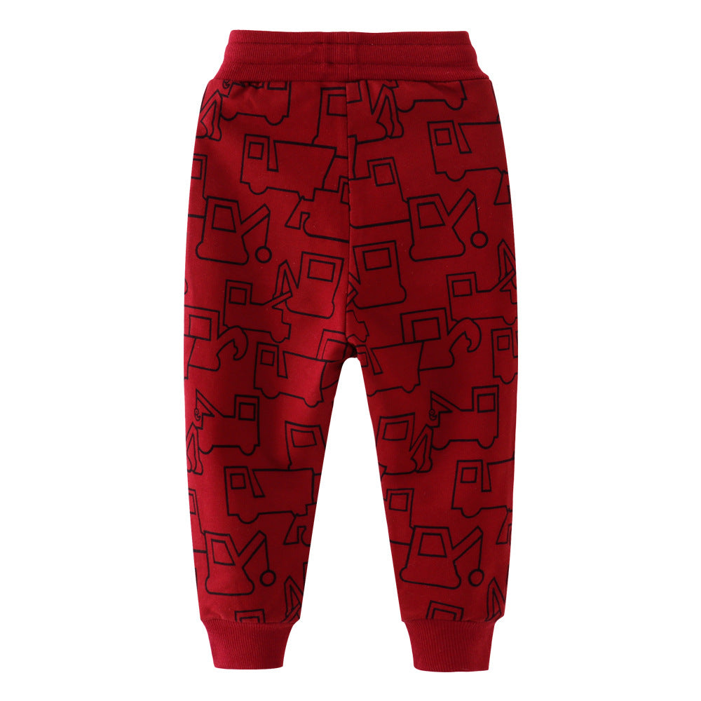 [357146] - Bawahan Anak / Celana Jogger Anak - Motif Heavy Equipment