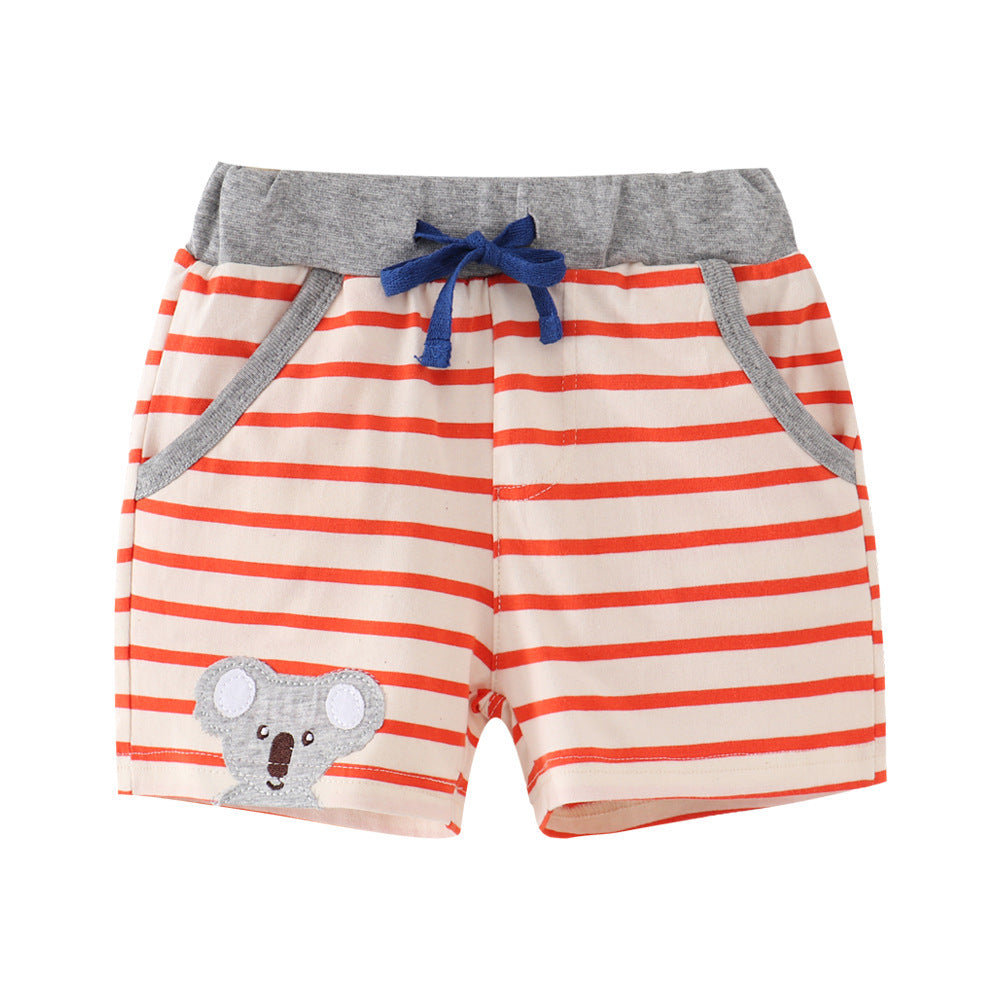 [357175] - Celana Santai Anak / Celana Training Anak - Motif Striped Koala