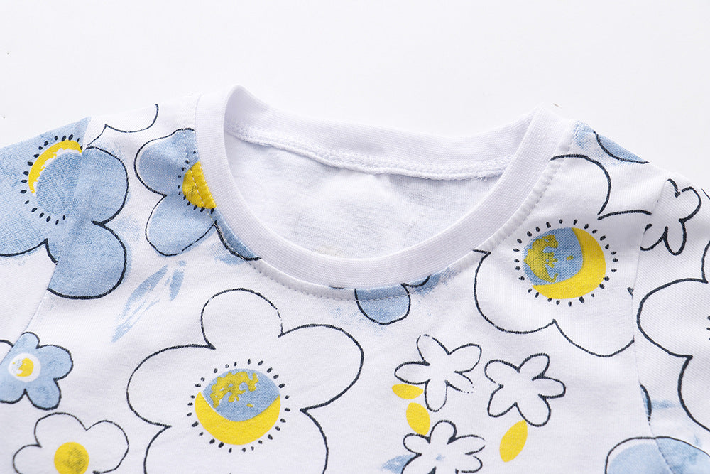 [357282] - Atasan Anak / Kaos Anak / Baju Atasan Summer Anak Trendi - Motif Pencil Flowers