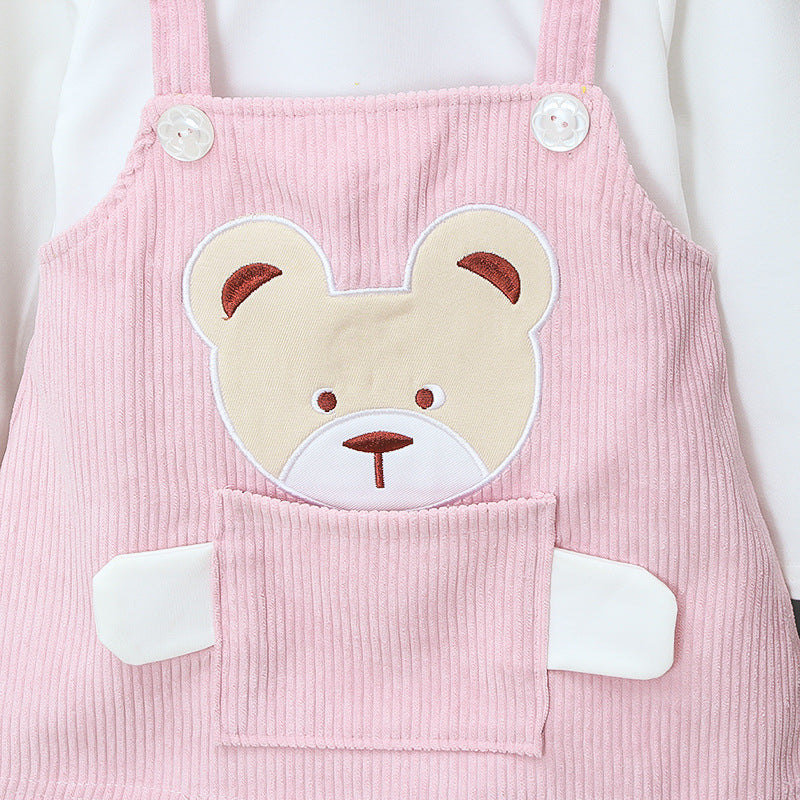 [352175] - Dress Anak Perempuan High Fashion - Motif Large Bag Bears