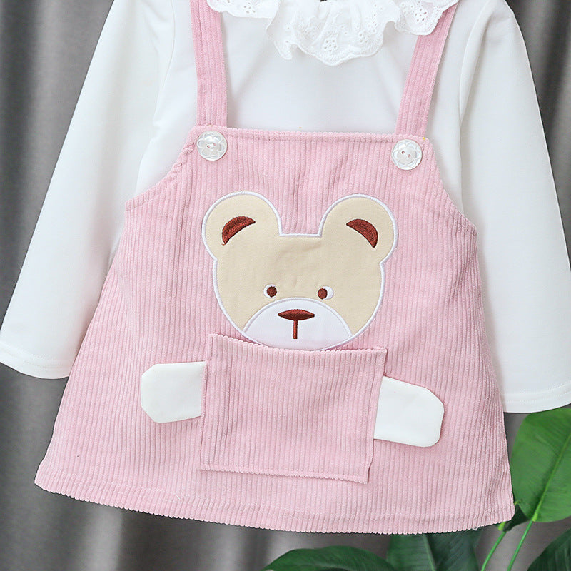 [352175] - Dress Anak Perempuan High Fashion - Motif Large Bag Bears
