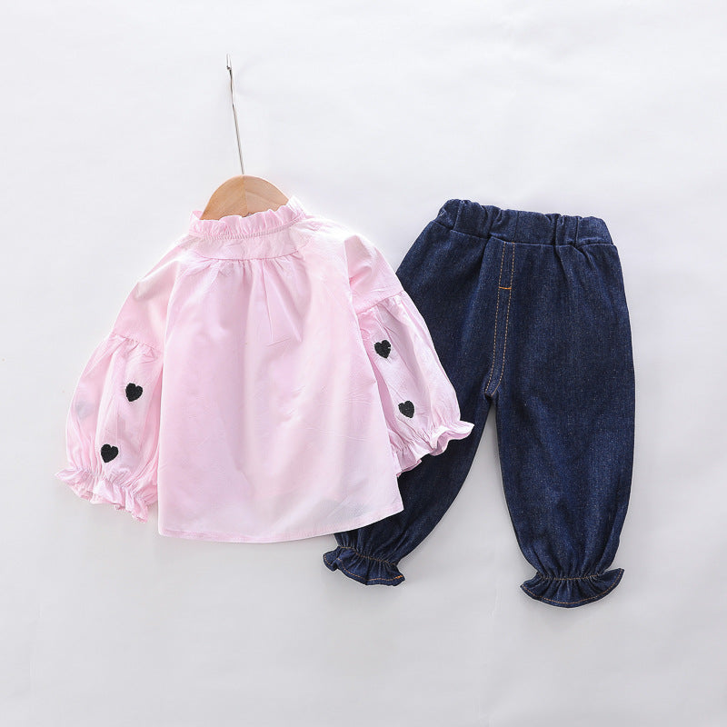 [345296] - Setelan Anak Perempuan - Motif Heart Shape