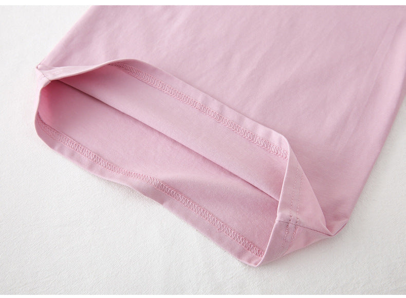 [602101-Small Size Girly Colors] - Baju Atasan Kaos Lengan Pendek Polos Anak Perempuan - Motif Plain Soft