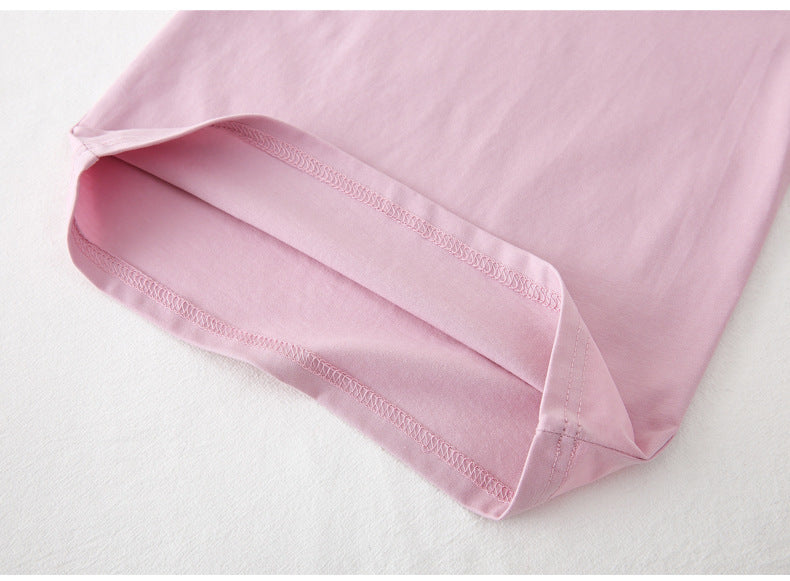 [602101-Small Size Girly Colors] - Atasan Kaos Polos Import Anak Perempuan - Motif Plain Soft