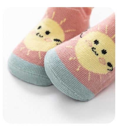 [375123-RAINBOW] - Kaos Kaki Bayi Lucu / Kaos Kaki Anak Import - Motif Rainbow