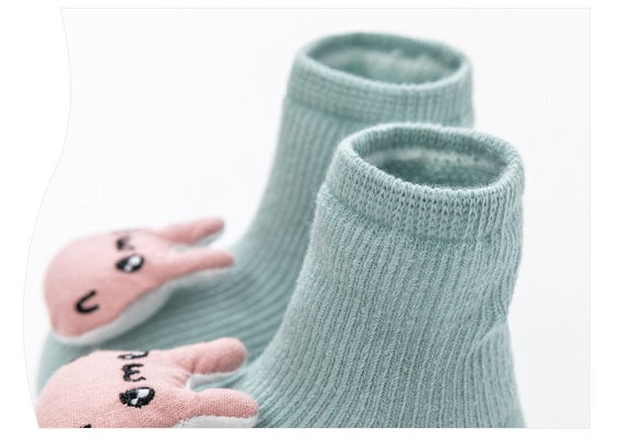 [375129-CAT] - Kaos Kaki Bayi Lucu / Kaos Kaki Anak Import - Motif 3D Cat