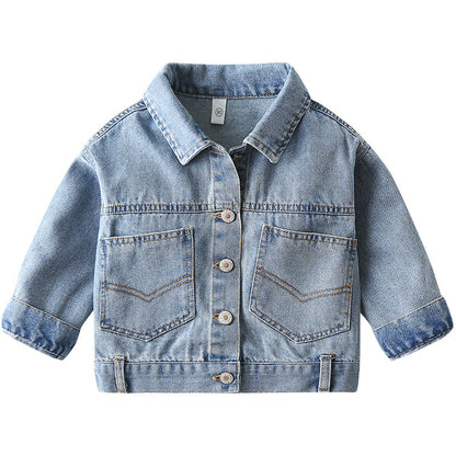 [119262] - Atasan Jaket Jeans Anak - Motif Front Pocket