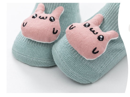 [375129-CAT] - Kaos Kaki Bayi Lucu / Kaos Kaki Anak Import - Motif 3D Cat