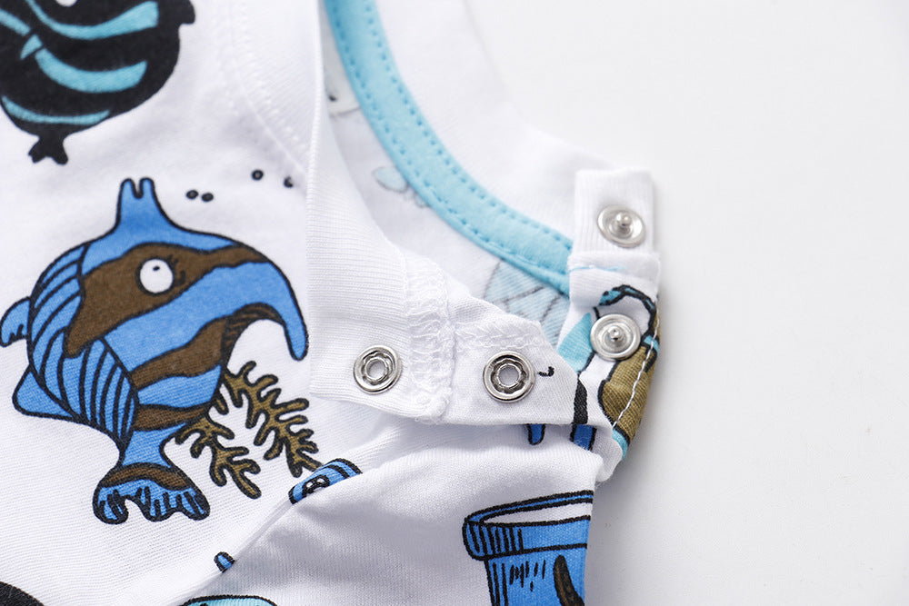 [357371] - Kaos Anak / Baju Atasan Summer Anak Trendi - Motif Sea Animal