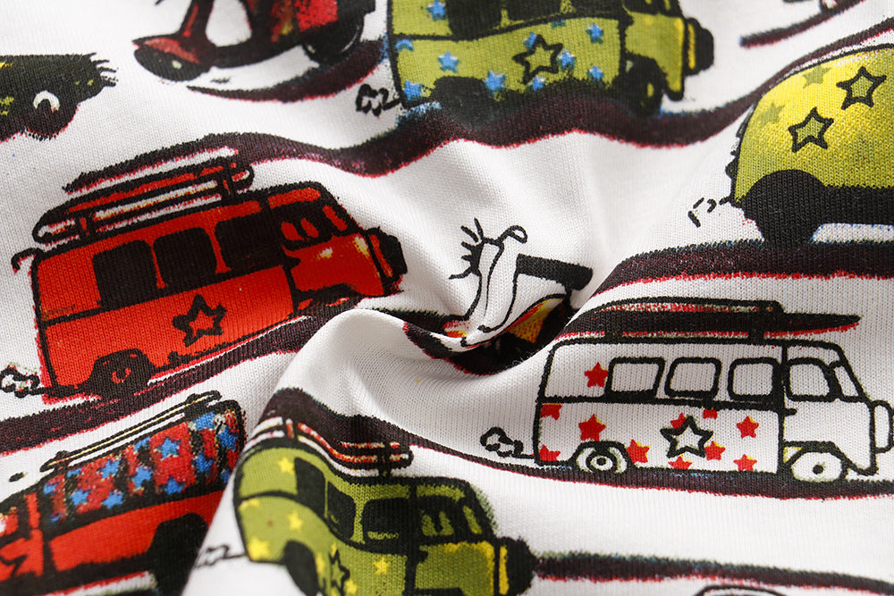 [357323] - Baju Atasan Anak Trendi / Atasan Anak / Kaos Anak - Motif Cool Color Vehicles