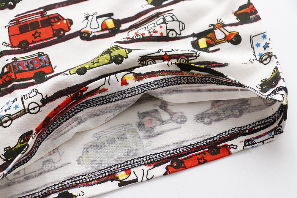 [357323] - Baju Atasan Anak Trendi / Atasan Anak / Kaos Anak - Motif Cool Color Vehicles