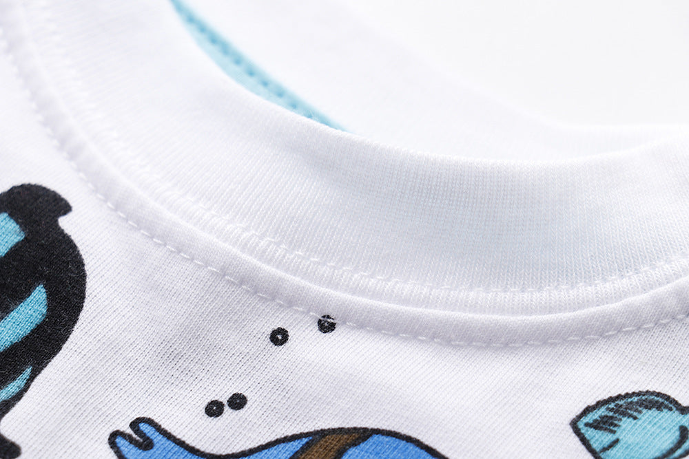 [357371] - Kaos Anak / Baju Atasan Summer Anak Trendi - Motif Sea Animal