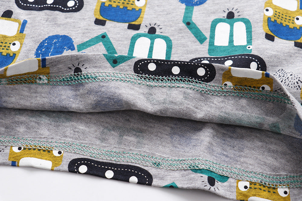 [357322] - Baju Atasan Summer Anak Trendi / Atasan Anak / Kaos Anak - Motif Dredger Car Style