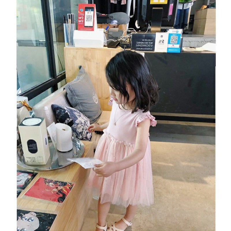 [507153] - Dress Fashion Anak Perempuan - Motif Tutu Beads