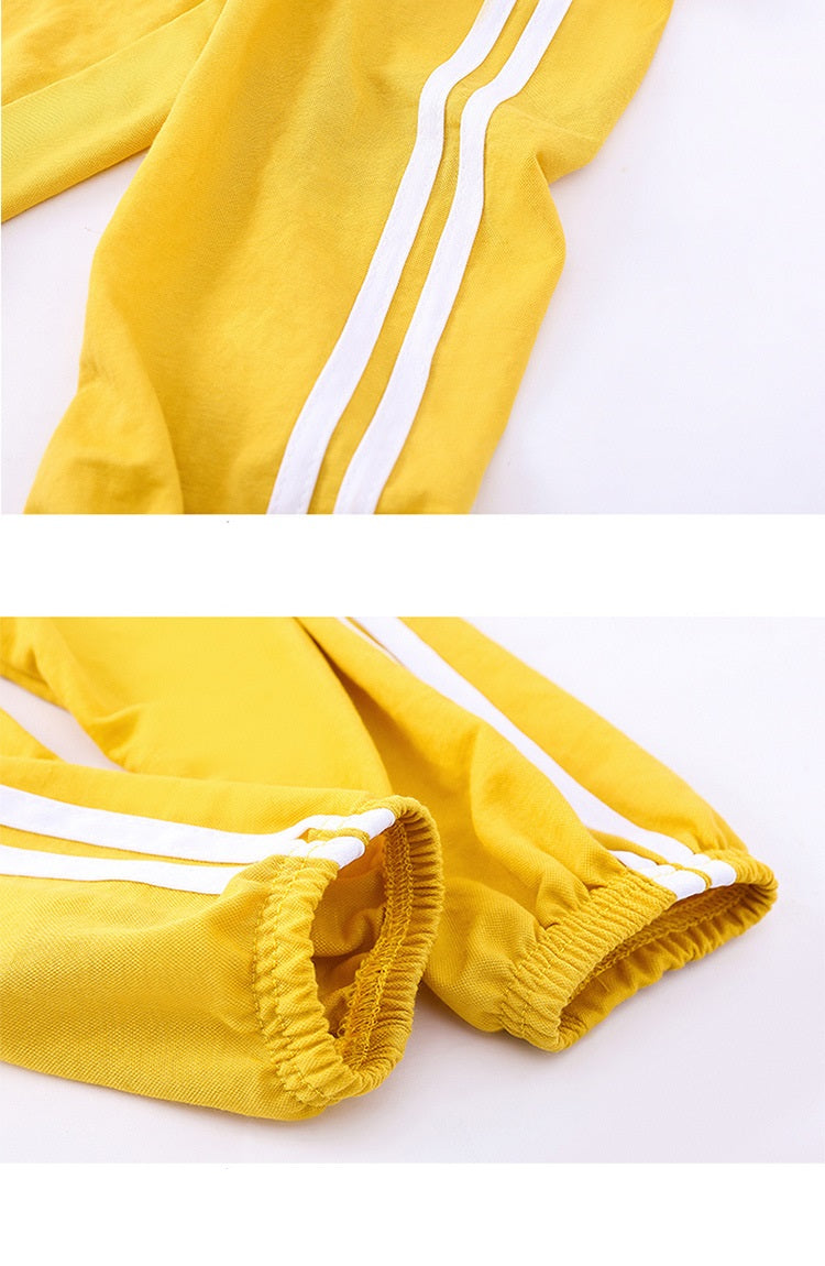 [371294-YELLOW] - Celana Training Jogger Anak - Motif Two Lines