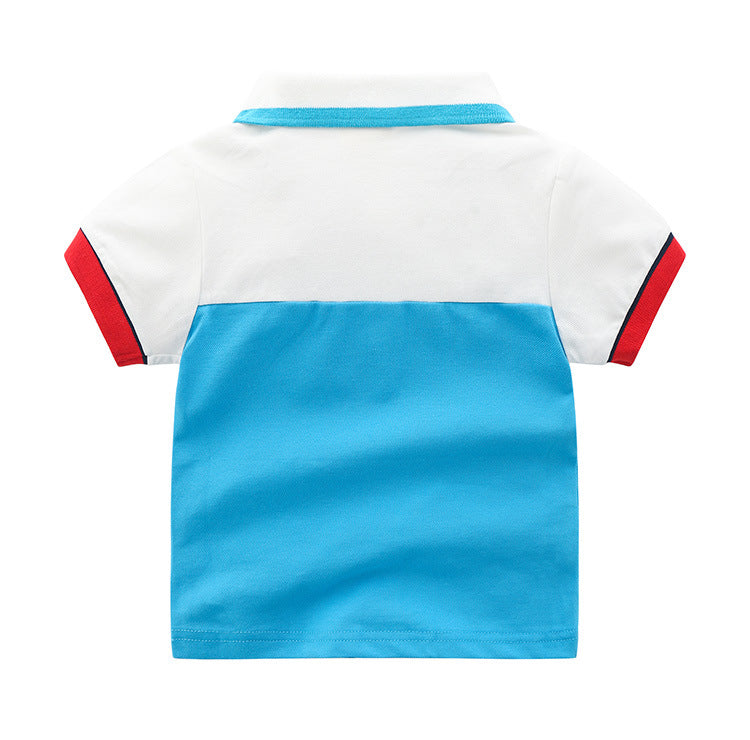 [513544] - Atasan Kaos Kerah Polo Lengan Pendek Anak Laki-laki - Motif Well Shirt