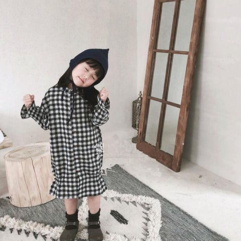 [507165] - Dress Fashion Anak Perempuan - Motif Classic Gingham