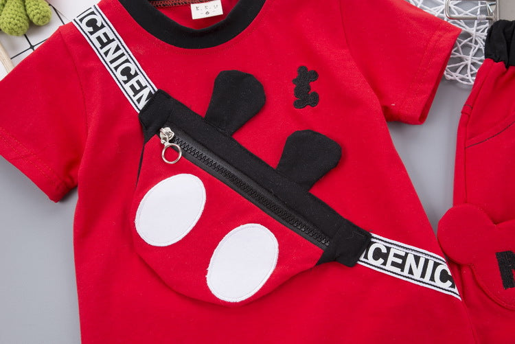 [358116-GRAY] - Baju Setelan Anak / Setelan Jalan Anak Stylish - Motif Disney Mickey