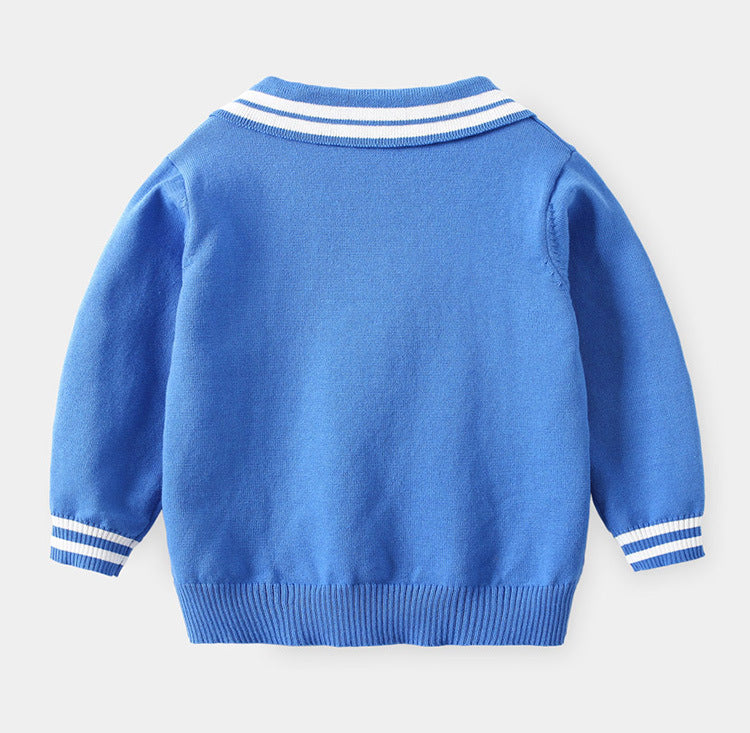 [513238] - Atasan Anak Sweater Polos - Motif Plain Lines