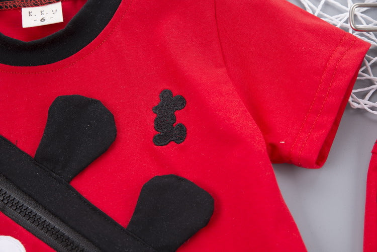 [358116-GRAY] - Baju Setelan Anak / Setelan Jalan Anak Stylish - Motif Disney Mickey