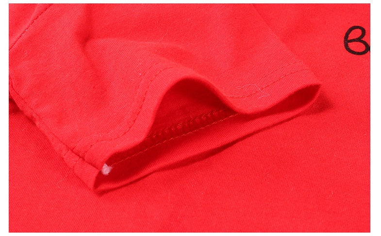 [104223-RED] - Atasan Anak / Kaos Anak Kekinian Import - Motif Bonjour