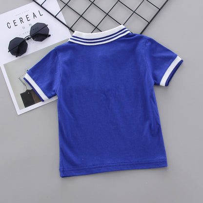 [368443] - Setelan Kaos Polo Fashion Anak - Motif Mini Anchor