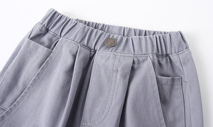 [513600] - Bawahan Celana Panjang Chino Polos Import Anak Laki-Laki - Motif Tilt Relax