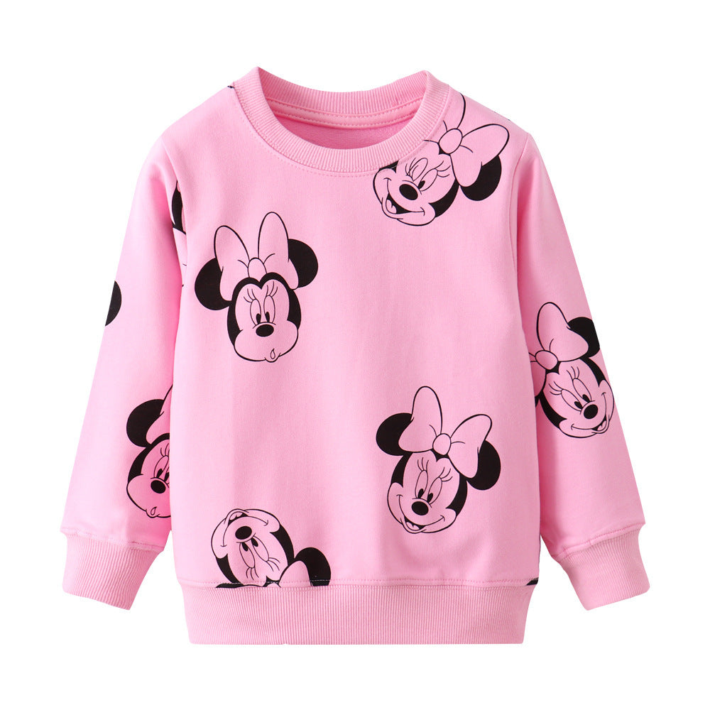 [357426] - Atasan Sweater Anak Import / Atasan Sweater Anak Trendi - Motif Mickey Girl