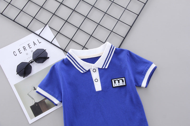 [368443] - Setelan Kaos Polo Fashion Anak - Motif Mini Anchor