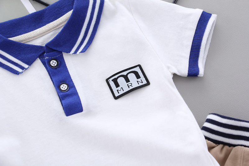 [368443] - Setelan Kaos Polo Fashion Anak - Motif Mini Anchor