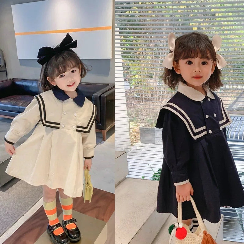 [507339] - Dress Fashion Anak Perempuan - Motif Japanese Collar