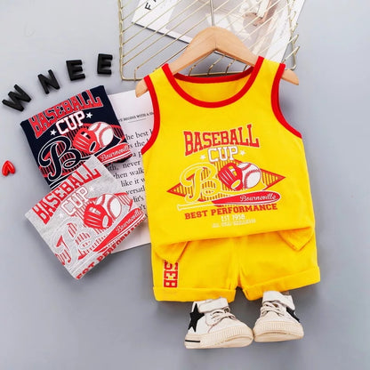 [368413] - Setelan Kaos Fashion Anak Cowok - Motif Basketball