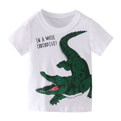 [357277] - Atasan Anak / Kaos Anak / Baju Atasan Summer Anak Trendi - Motif Big Crocodile