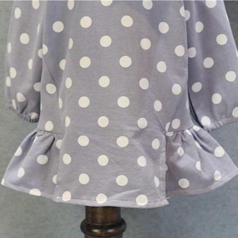 [507170] - Dress Fashion Anak Perempuan - Motif Circular Collar