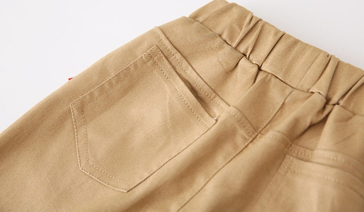 [119221-BEIGE] - Celana Panjang Anak Kekinian / Celana Anak - Motif Three Buttons
