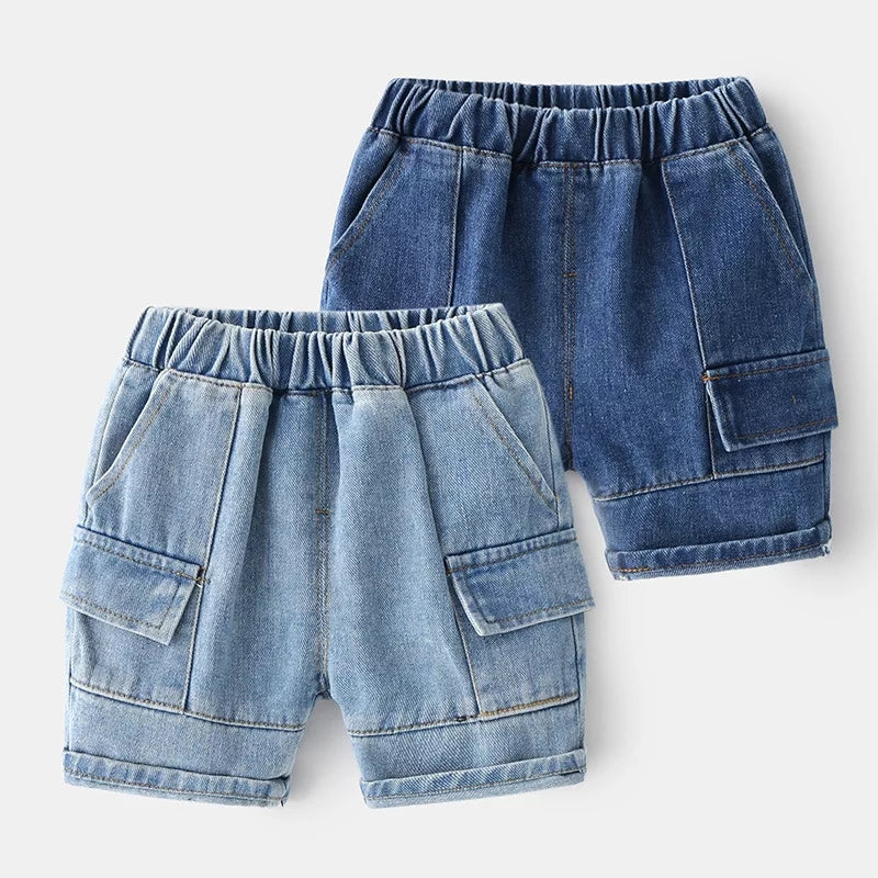 [513357] - Celana Jeans Pendek Fashion Anak - Motif Side Pocket