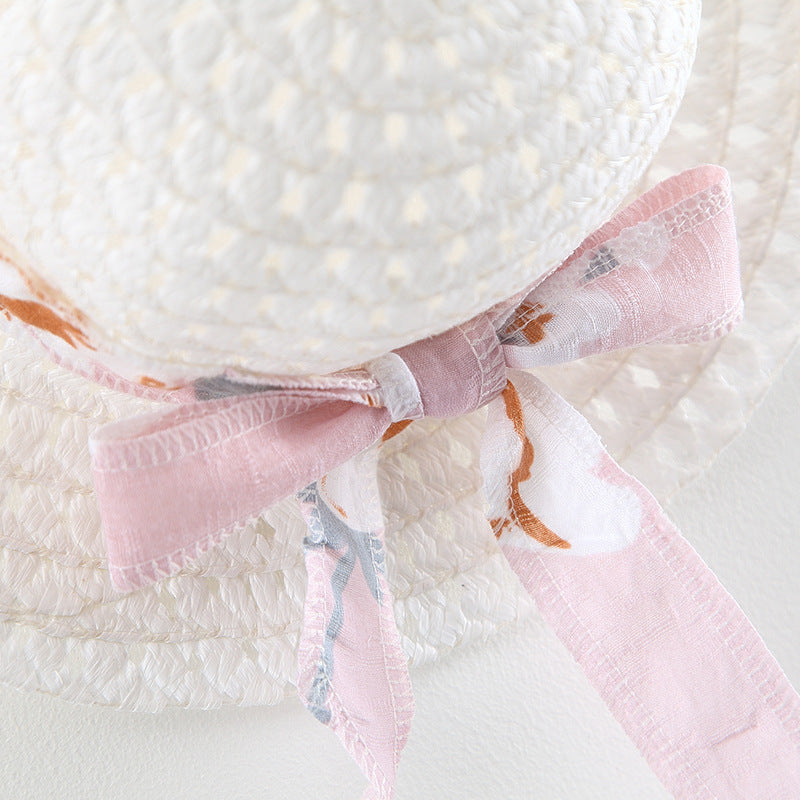 [340266] - Dress Pantai Lengan Kutung Anak Perempuan - Motif Ribbon Flower
